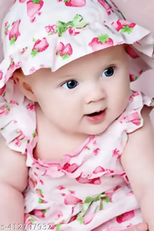 cute baby sitting up