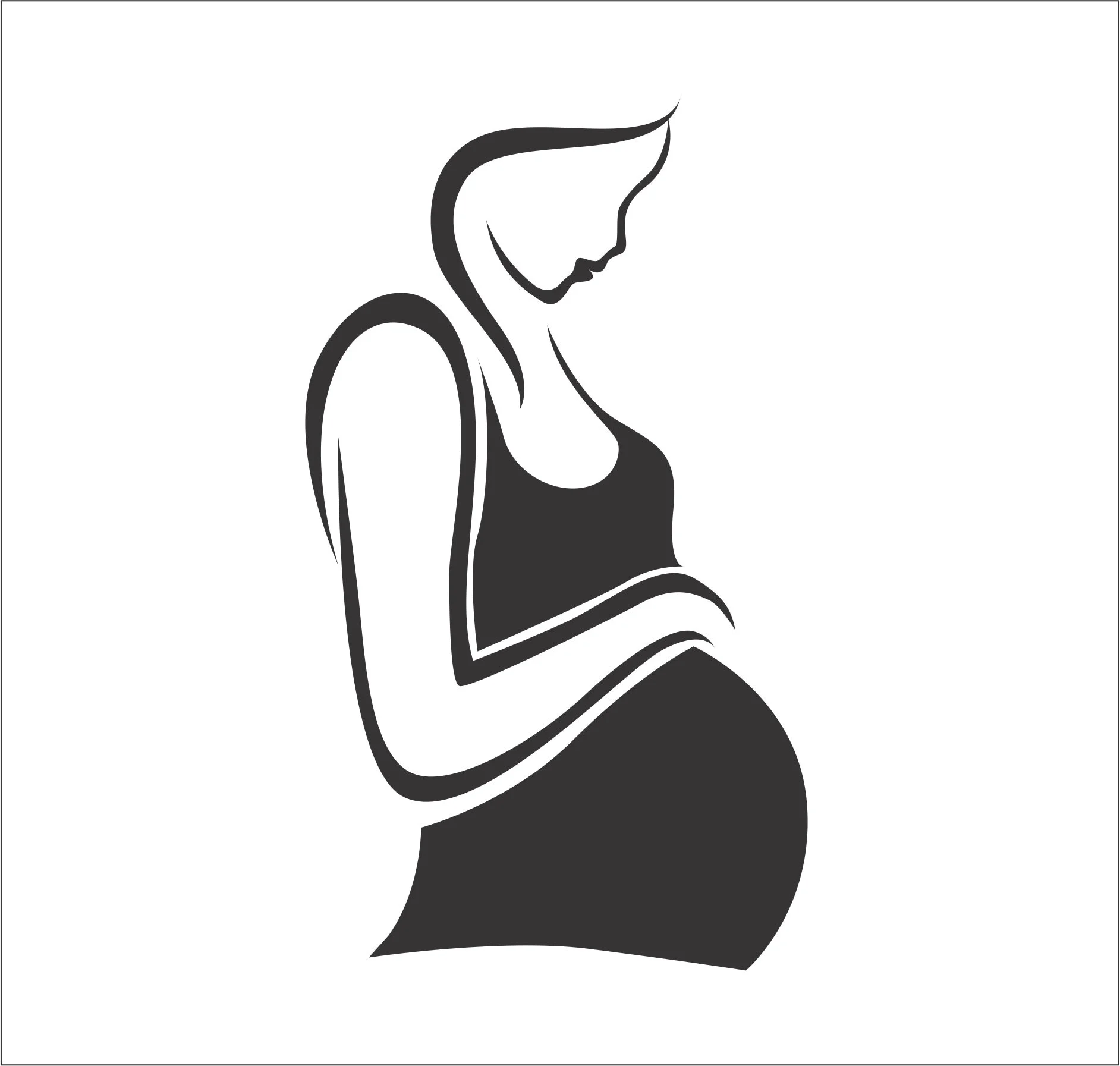 pregnant silhouette